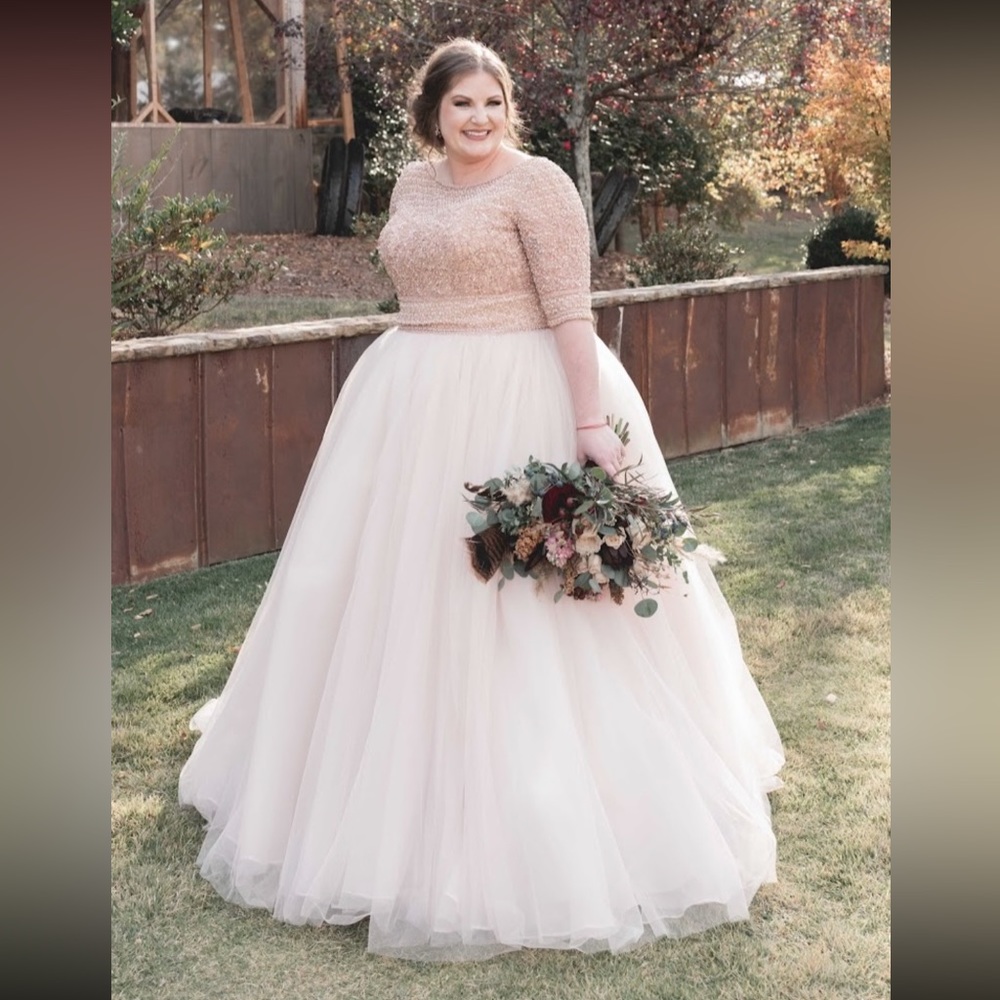 Allen Lynette by Sottero & Midgley in Rose gold/nude